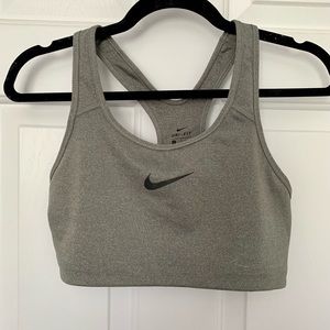 Nike Dri-fit Grey Sports Bra - Large